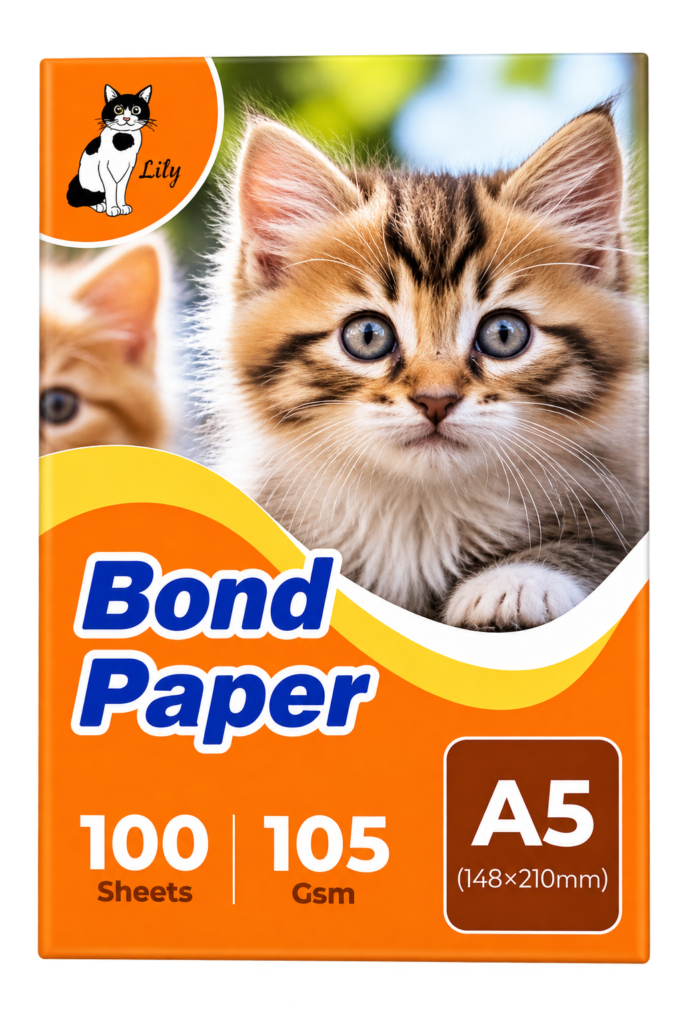 Papel bond tamaño A5